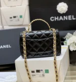 Tui Chanel Mini Rectangular Flap with Top Handle Black Rep 11 20cm 4