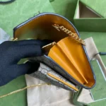 Gucci Clutch Women's Crossbody Bag with High Quality Monogram Pattern 19x10cm - Image 9