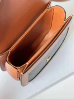 Celine Mini Handle Replica 11 Crossbody Handbag Brown Strap 15.5x11cm - Image 3