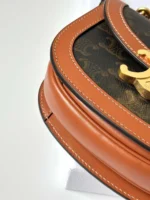 Celine Mini Handle Replica 11 Crossbody Handbag Brown Strap 15.5x11cm - Image 6