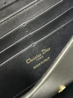 Dior Bobby Women's Crossbody Bag Super Black Smooth Leather 21.5x12x4cm - Image 5