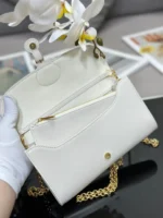 Dior Bobby Women's Crossbody Bag Super White Smooth Leather 21.5x12x4cm - Image 6