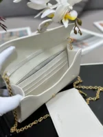 Dior Bobby Women's Crossbody Bag Super White Smooth Leather 21.5x12x4cm - Image 7