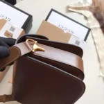 Gucci 1955 Horsebit Replica Bag 11 Women's Brown Smooth Leather 25cm - Image 6