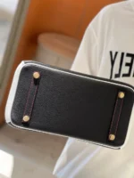 Hermes Birkin 30 Black/White Togo leather Gold Hardware - Image 3