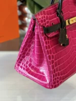 Tui Hermes Birkin Crocodile Rep 11 Nu Mau Hong Van Da Ca Sau 30cm 5