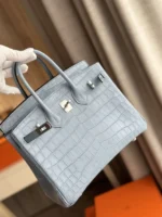 Hermes Birkin Like Auth Hand Sewing Imported Leather Handbags 25cm - Image 2