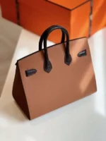 Hermès Birkin 20 Sellier Faubourg House Brown Palladium Hardware - Image 5