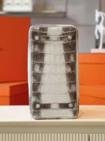 Hermes Birkin 30 Himalaya Albino Genuine Crocodile Leather - Image 3