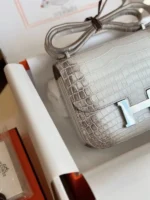 Hermes Constance 19 Himalaya Genuine Crocodile Leather Palladium Hardware - Image 7