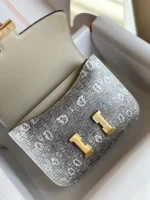 Hermes Constance 19 Omber Genuine Lizard Leather Palladium Hardware - Image 8