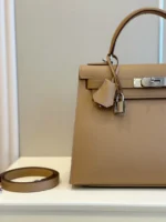 Hermes Kelly 28 Epsom Brown Palladium Hardware - Image 8