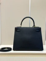 Hermes Kelly 28 Black Epsom Leather Gold Hardware - Image 3