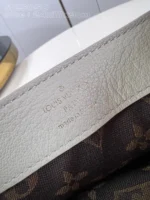 Louis Vuitton LV Dauphine Soft Women's White Cowhide Leather Bag 24x17x9cm - Image 9