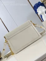 Louis Vuitton LV Dauphine Soft Women's White Cowhide Leather Bag 24x17x9cm - Image 2
