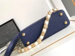 Louis Vuitton LV Capucines BB Woman Like Auth Navy Blue Handbags 27x18x9cm - Image 7