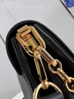 Louis Vuitton LV Dauphine Soft Like Auth Black Handbags 24x17x9cm - Image 6