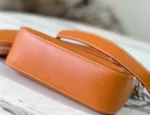 Louis Vuitton LV Marellini EPI Lock Silver Orange Handbags 20cm - Image 3