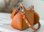 Louis Vuitton LV Marellini EPI Lock Silver Orange Handbags 20cm - Image 2