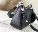 Louis Vuitton LV Marellini EPI Black Handbags 20cm - Image 2