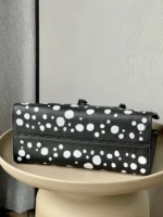 Louis Vuitton LV On The Go Black Polka Dot Pattern Handbags 35x27x14cm - Image 3