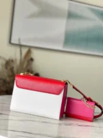 Louis Vuitton LV Twist Mix Pink Red Handbags Cowhide Leather 24cm - Image 5