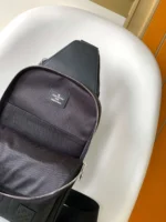 Louis Vuitton LV Avenue Mens Bag Like Auth Checkerboard Pattern Black 20x31x7cm - Image 5