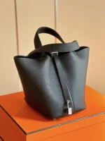 Hermes Picotin 18 Black Togo Leather Sliver Hardware - Image 2