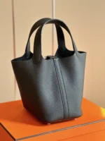 Hermes Picotin 18 Black Togo Leather Sliver Hardware - Image 5