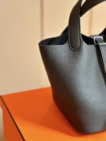 Hermes Picotin 18 Black Togo Leather Sliver Hardware - Image 3