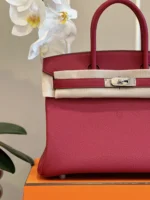 Hermes Birkin 30 Burgundy Palladium Hardware - Image 5