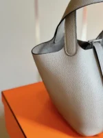Tui Sieu Cap Hermes Picotin 18 Togo Khau Tay Nu Mau Xam 18cm 7 600x800 1