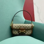 Gucci Horsebit Luxury Handbag with Brand Logo Pattern 23.5cm - Image 2
