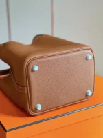 Hermes Picotin 18 Brown Sliver Hardware - Image 7
