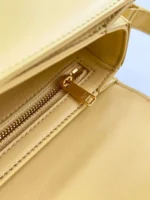 Celine Mini Handbag Orange Yellow Super Quality Smooth Leather 19cm - Image 6