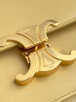 Celine Mini Handbag Orange Yellow Super Quality Smooth Leather 19cm - Image 3