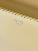 Celine Mini Handbag Orange Yellow Super Quality Smooth Leather 19cm - Image 7