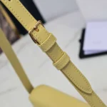 Celine Triomphe Handbag Bright Yellow Super Smooth Leather 20x12cm - Image 9