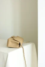 Chanel Classic 11 Handbag Flap Mini Womans Beige 20cm - Image 3