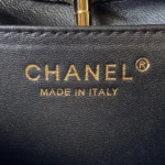 Chanel Mini Shopping Bag Handbags Shiny Leather Lock Gold 31cm - Image 5