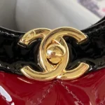 Tui Xach Chanel Mini Shopping Bag Sieu Cap Mau Do Da Bong 31cm 2