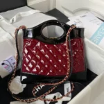 Tui Xach Chanel Mini Shopping Bag Sieu Cap Mau Do Da Bong 31cm 6