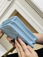 Chanel Woc Mini 11 Handbag Womans Blue Smooth Leather 15cm - Image 5