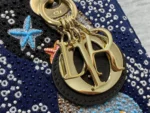 Dior Lady Handbag with Beaded Pattern Replica 11 High Quality 24cm - Image 3
