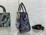 Dior Lady Handbag with Beaded Pattern Replica 11 High Quality 24cm - Image 6