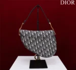 Tui Xach Dior Saddle Yen Ngua Canvas Theu Tay 25.5x20x6 2 1