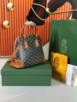 Goyard Alma Vedome Replica 11 Handbag Fabric Wrapped Leather Strap 24cm - Image 7