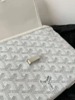 Goyard White Handbag Crossbody Womens 22x16x7cm - Image 4
