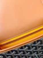 Goyard Super Premium Womens Handbag Orange Leather Pattern 22x16x7cm - Image 2