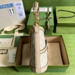 Gucci Handle Bag with Gucci Like Auth Logo Pattern 25x21cm - Image 5